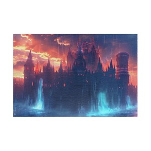 Jigsaw Puzzle Water Castle | Unique Gifts for Puzzle Lovers & Kids, 1000 Pieces Fun Family Activity