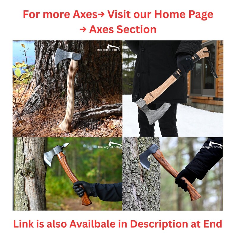 Hand Forged Damascus Steel Tobacciana Axe with Smoking Pipe Handle, Camping & Outdoor Hatchet, Gift for Him on Christmas and New Year image 12