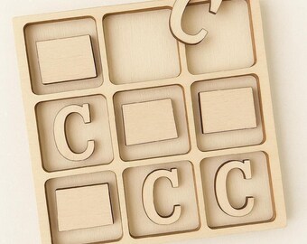Colorado Tic Tac Toe Game: Paintable Wooden DIY Kit