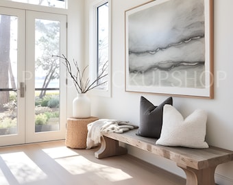 Beachfront Bliss Wall Art Frame Mockup: Coastal Home Decor (10 Mockups)