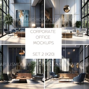 Corporate Elegance Office Wall Art Mockup S2 (20), Frame Mockup, Office Art, Wall Art Mockup, Corporate mockup bundle, Poster Mockup, Canvas