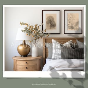 Farmhouse Bedroom Mockup Wall Art Mockup Bundlex19 Frame Mock Up Modern Farmhouse Mockup Art Frame MockUp Canvas Mockup Poster Mockup Artist