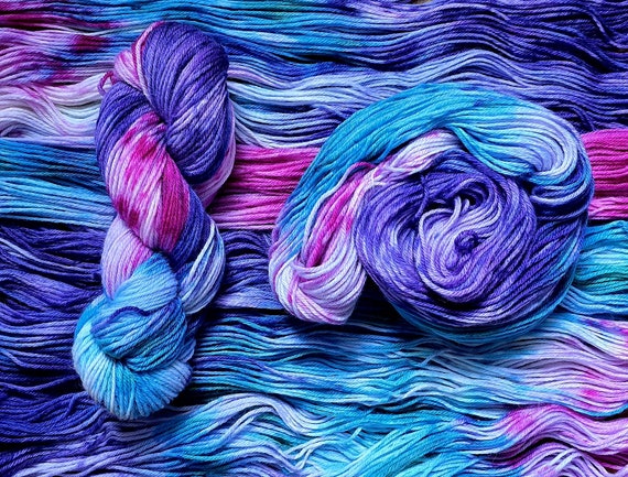 Sunset Dream -Worsted Weight, Hand Dyed, Painted, Yarn