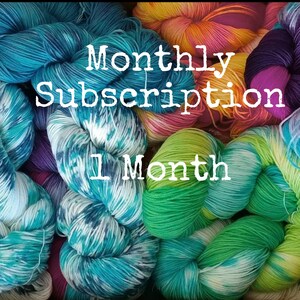 Hand Painted Yarn Monthly Subscription - 1 month