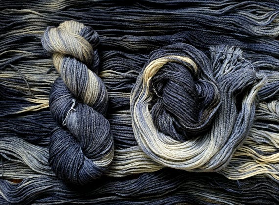 Silver Bullet - Yarn, Hand dyed, painted, Horror, Halloween, worsted