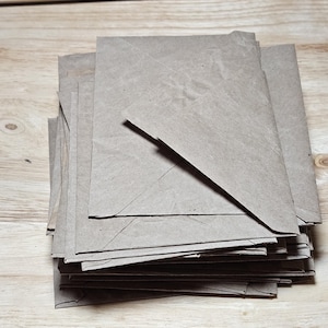 Junk Journal Supplies - Sobres de papel de embalaje reciclados - Tamaños pequeño, mediano y grande - Paquetes de 3 o 6 - ENVÍO RÁPIDO