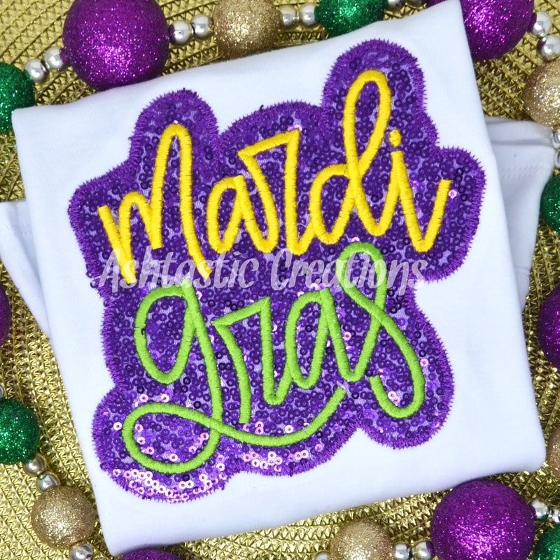 Sequin Mardi Gras Set