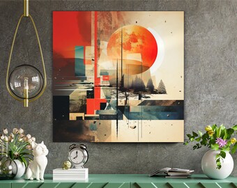 Impresiones de arte abstracto para pared: Colección minimalista moderna (descarga digital)