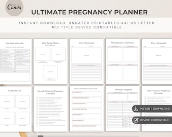 Pregnancy Journal: 100+ Page Bump to Birth Planner (Digital Download)