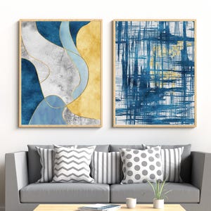 Abstract Wall Art Prints: Modern Boho Home Decor (Digital Download)
