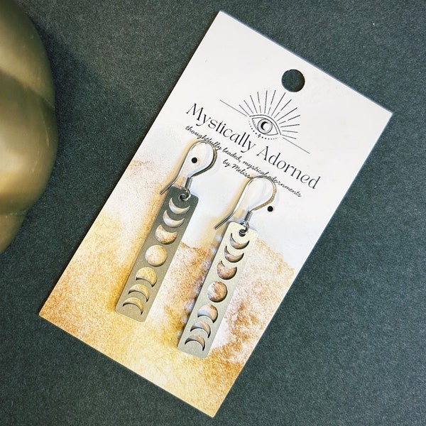 Simple and Classic Moon Phase Earrings | Simply Charmed | Moon Phase Earrings