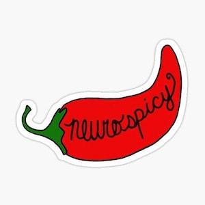 Neurospicy Aufkleber - ADHD, Autismus, ASD, Neurodivergenter Aufkleber, Neuroatypisch, Perfektes Geschenk für Ihre Lieblings-Neurodivergente Person