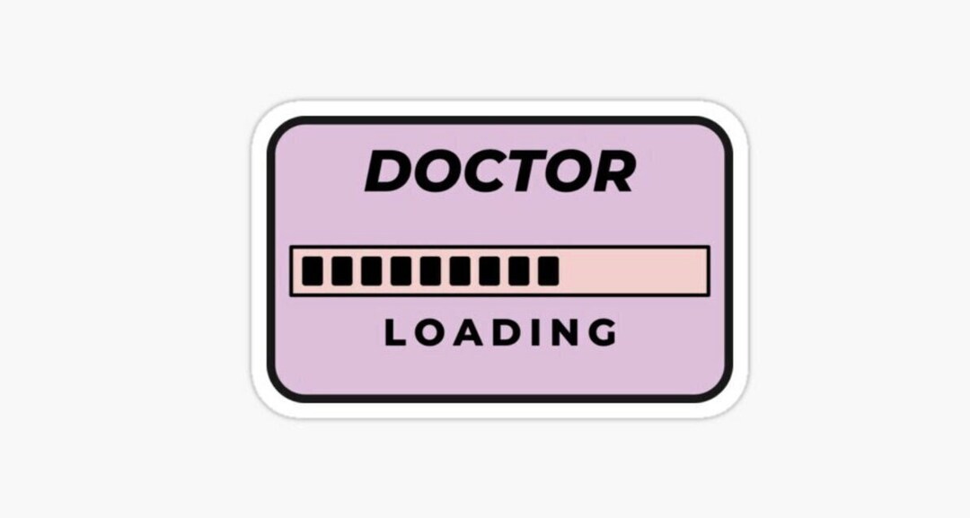 Doctor Loading Sticker: Medical Student Gift - Etsy