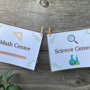 Center Signs Daycare, Center Signs Preschool, Digital Download School, Centers, Decor Classroom, Printables Classroom,