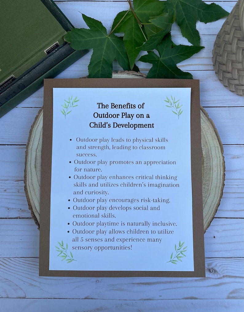 Outdoors Resource/ Digital Download / Forest School/ Daycare/classroom ...