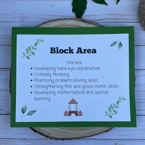 Classroom Center Signs, Digital Downloads, Daycare Signs, Preschool ...