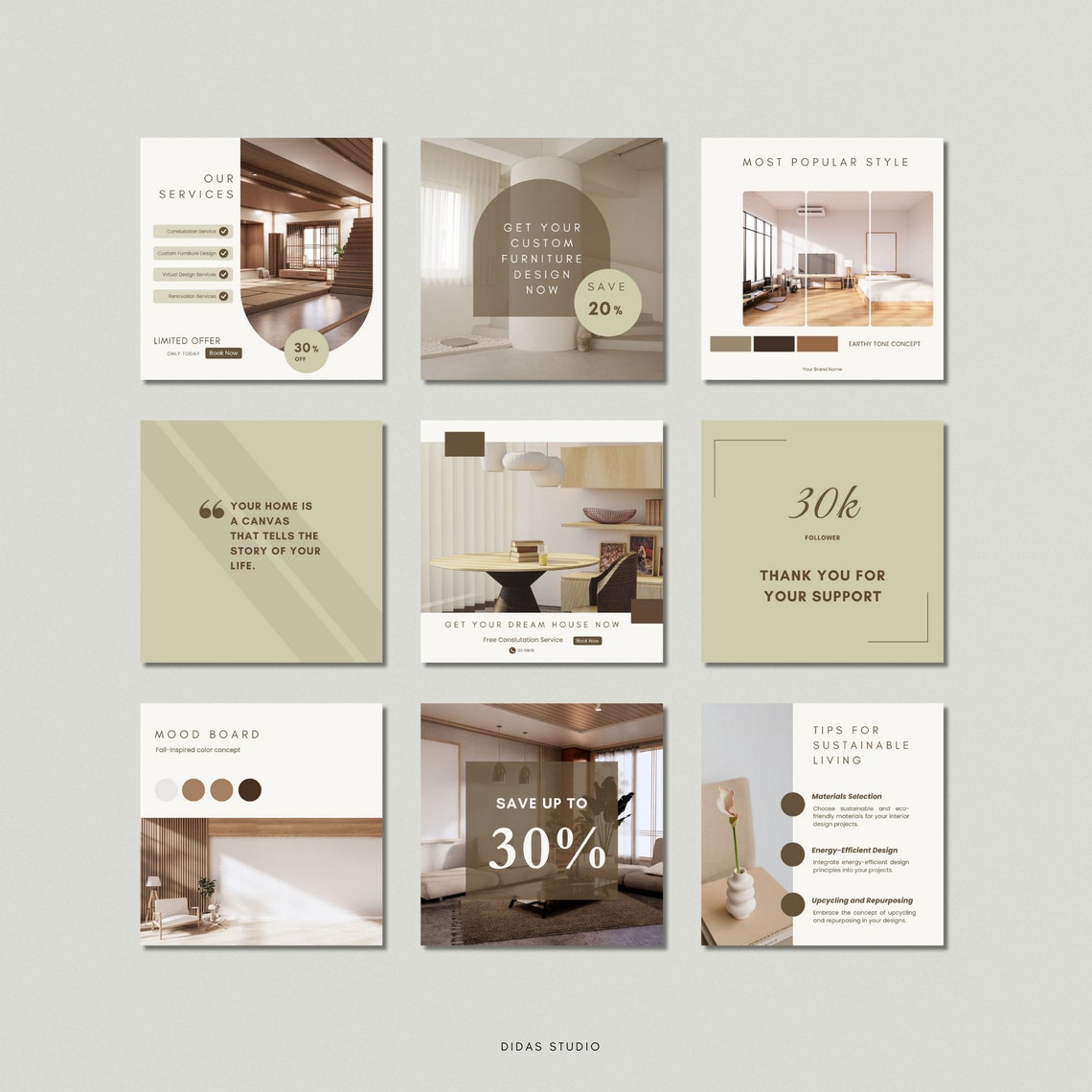 Minimalist Interior Design Instagram Posts, Interior Design Social ...