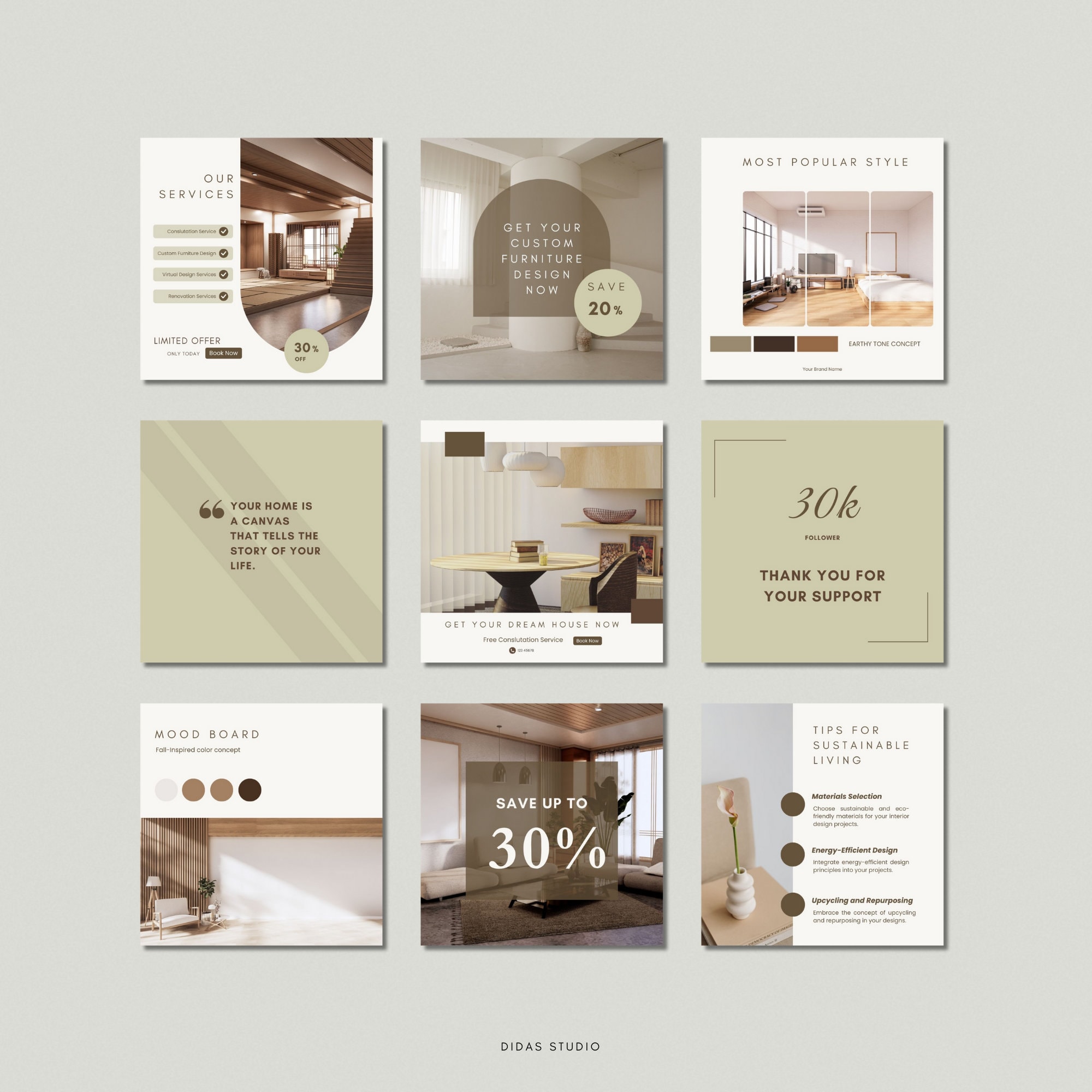 Minimalist Interior Design Instagram Posts, Interior Design Social ...