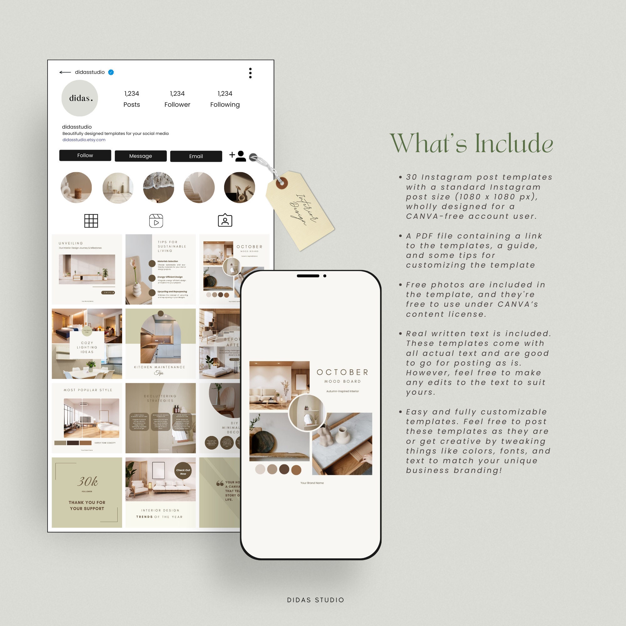 Minimalist Interior Design Instagram Posts, Interior Design Social ...