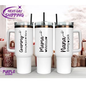 Personalized Mother&#39;s Day Gift with Kids Name,gift nana tumbler with grandkids nameMimi gift from Grandchildren mothers day,