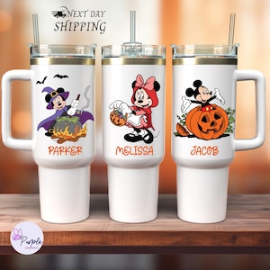 Mickey and Friends Halloween Tumbler,Disneyland Halloween Tumbler, Gift for Disney Fan,Halloween Tumbler, Disney Cup,40oz Custom Disney Cup