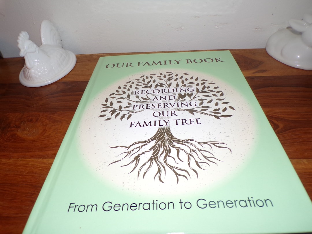 Our Family Book Family Record Keeper Family Tree Ancestor Etsy