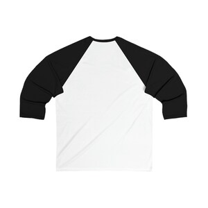 Unisex honkbalshirt met 34 mouwen afbeelding 2