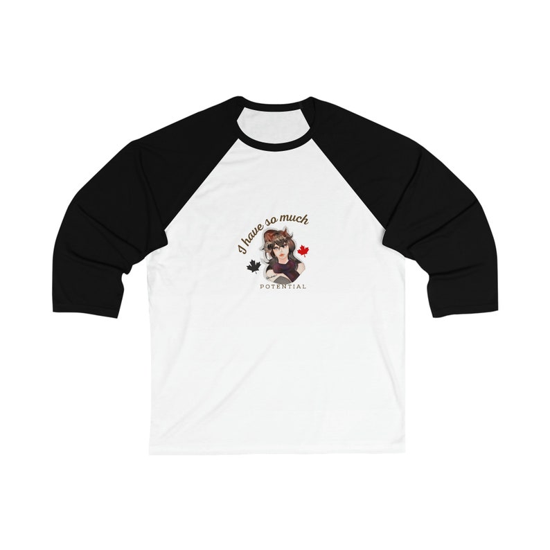 Unisex 34 Sleeve Baseball Tee zdjęcie 1