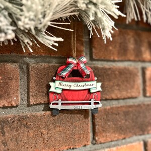 2023 Christmas Ornament,  Merry Christmas Ornament,  Merry Christmas Car Ornament, Handmade Ornament, Hand Painted Ornament, Custom Ornament