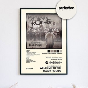 Welcome to the Black Parade Album Poster, My Chemical Romance Poster, Music Wall Art, Rock Band Decor