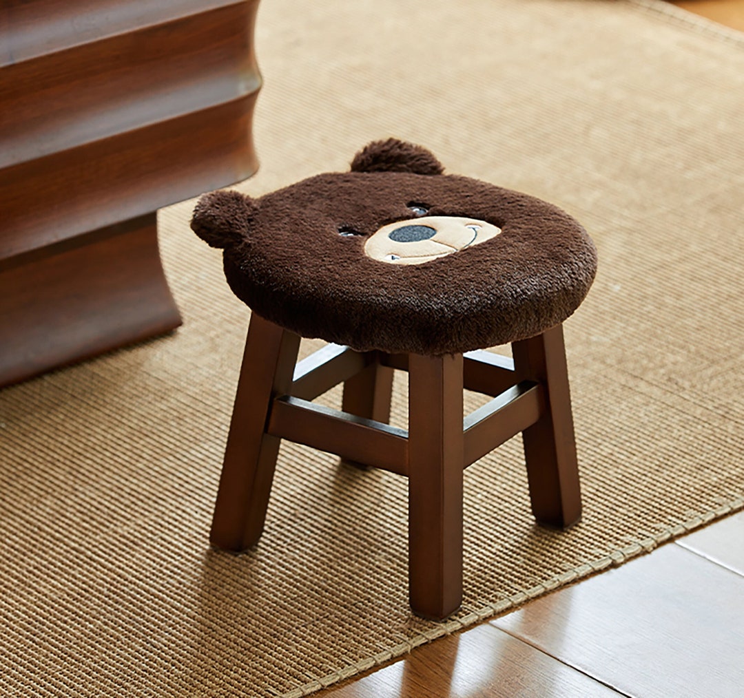 Kids Woodlands Step Stool Personalized Children's Wood Etsy