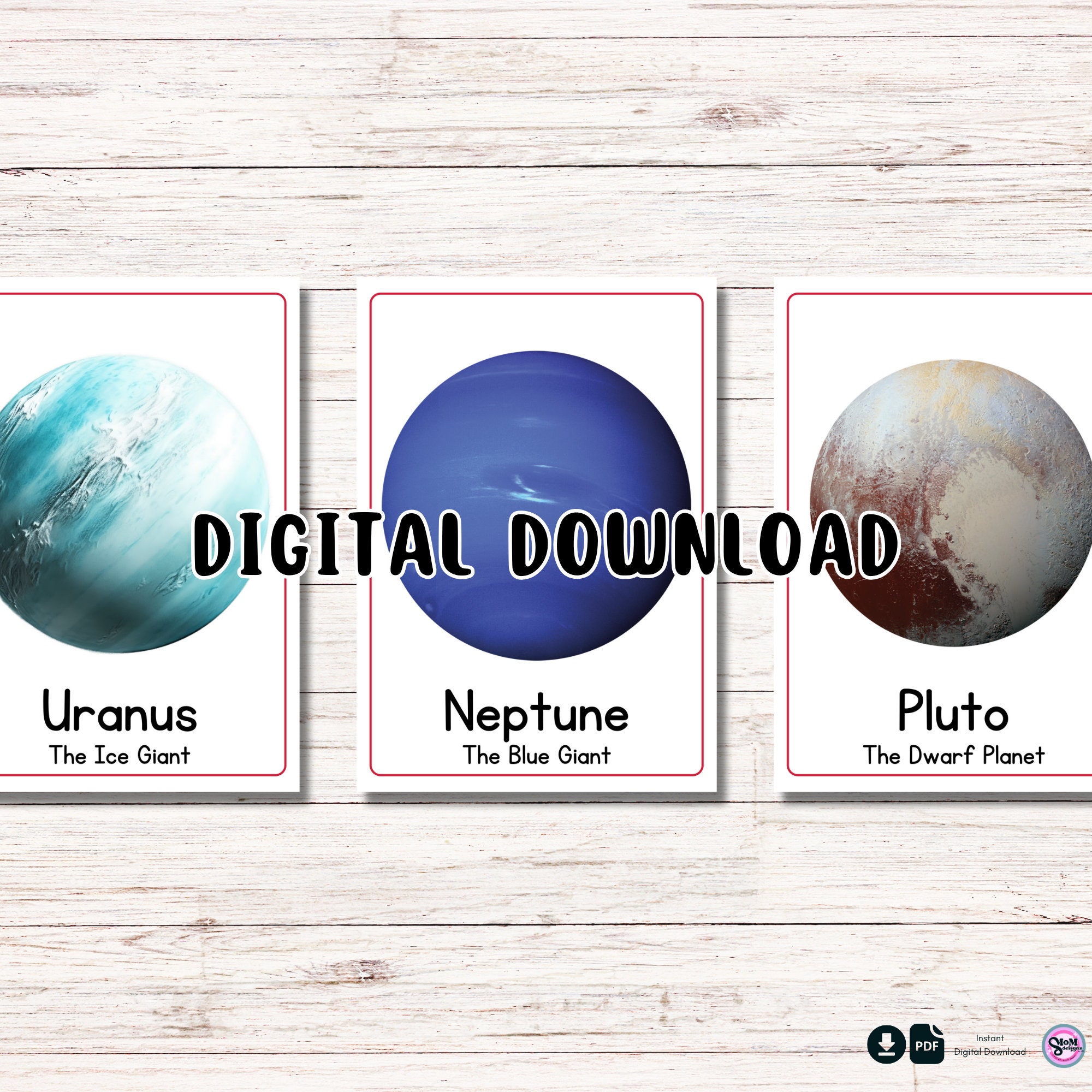 Printable Learn Solar System Flashcards Classroom Decor, Educational ...