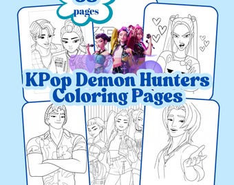 KPop Demon Hunters Coloring Pages