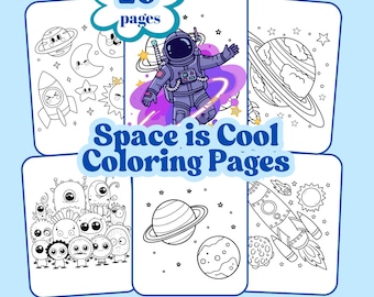 Space and Astronaut Coloring Pages, Kids Science Worksheets, Toys and Games