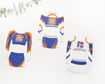 Small Trio Paper Cheer Uniforms | SMALL