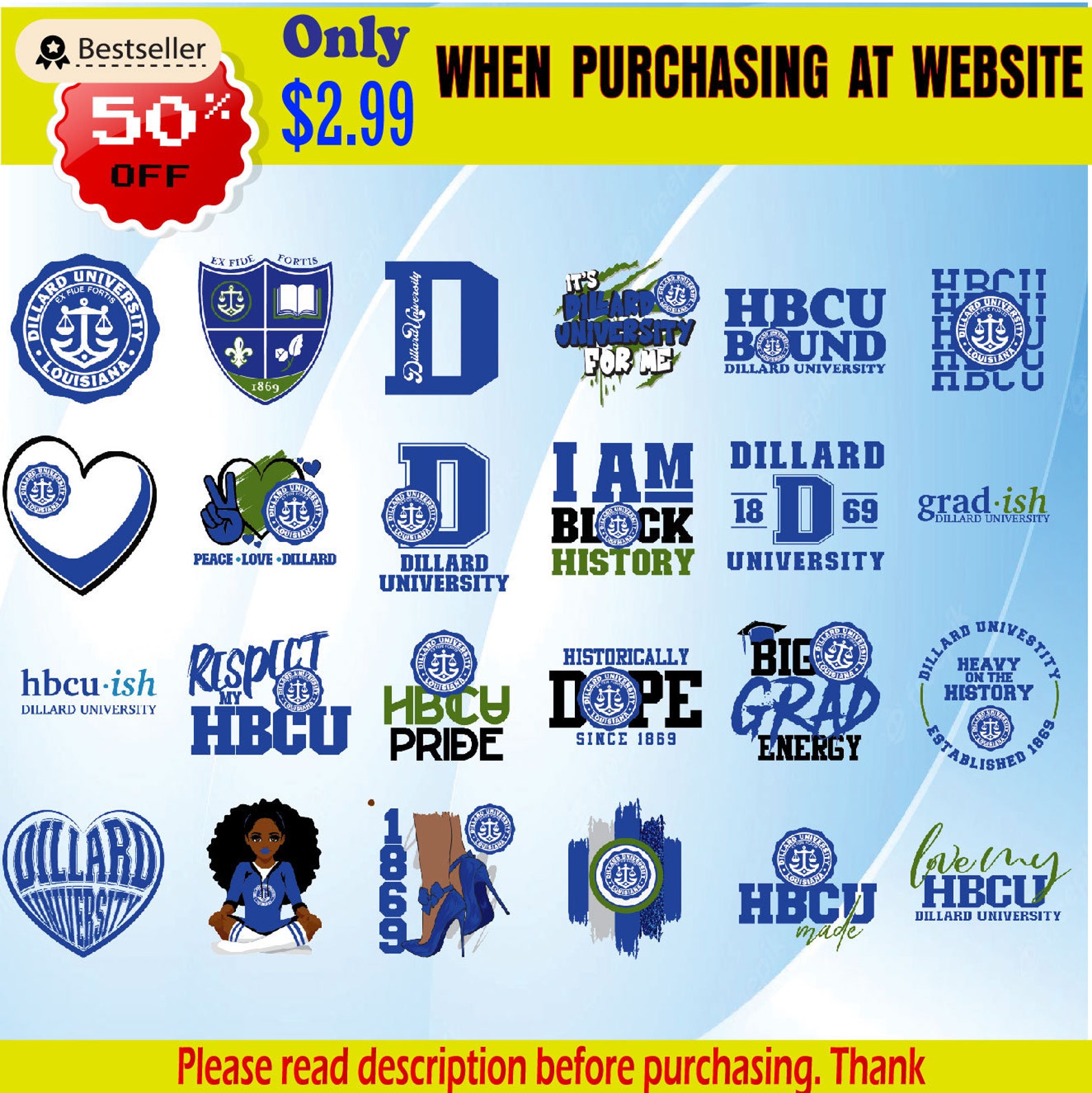 Dillard University Svg and Hbcu Svg Bundle Digital Download Etsy