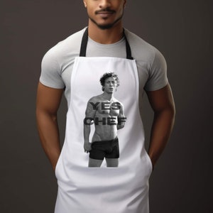 Yes Chef Apron, Chef Apron, Yes Chef, Kitchen Apron, Funny Apron, Gift for Mom, Gift For Dad, LGBT Gift, Chef Gift, Baker Gift, The Bear