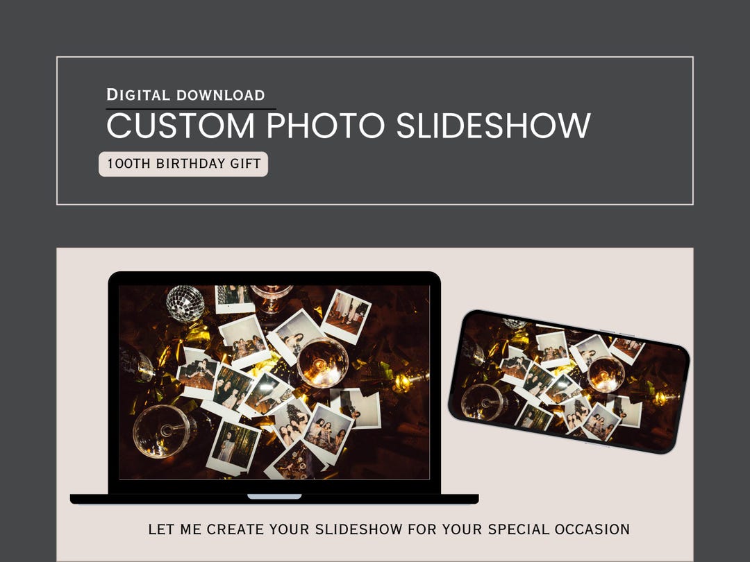 Custom Photo Slideshow Video Montage: Wedding, Birthday (digital ...