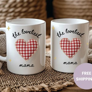 Faux Patchwork Mama Mug, Coffee Mug for Mom, First Time Mom, Mother's Day Gift
