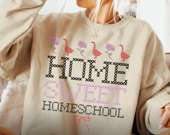 Homeschool Mom Shirt, Christian Homeschool Mama Sweater, Cute Homeschooling Apparel