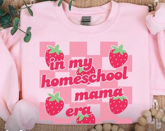 Homeschool Mom Shirt, Christian Homeschool Mama Sweater, Cute Homeschooling Apparel