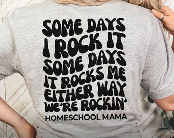 Homeschool Mom Shirt, Christian Homeschool Mama Sweater, Cute Homeschooling Apparel