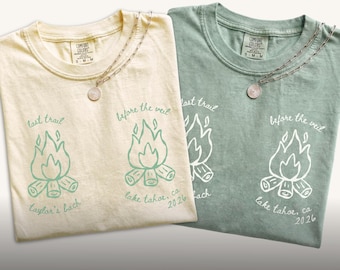 Bachelorette Last Trail Before The Veil Shirts, Comfort Colors Bridal Party, Matching Personalized Bridesmaids Tee, Bachelorette Party