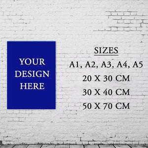 Impressão de pôsteres e fotos sob medida, decoração de casa personalizável, impressora de 12 cores, A1, A2, A3, A4, A5, 20x30, 30x40, 50 x 70 cm, cetim de 270 GSM