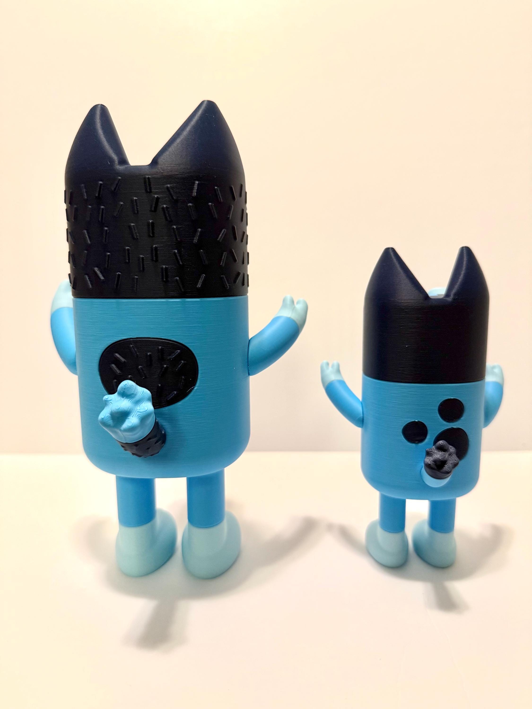3D Printed Bluey & Bandit Figures Bundle – Shelf Display Set – Kids ...