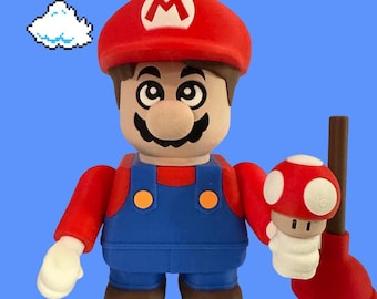 Super Mario Inspired 3D Printed Model – Collector’s Display Statue