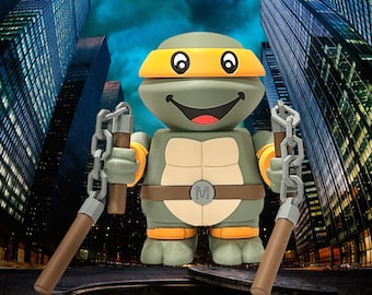 Michaelangelo Inspired 3D Printed Model – Ninja Turtle Collector’s Display Statue