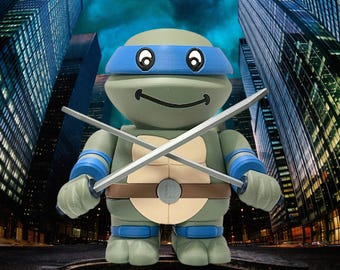 Leonardo Inspired 3D Printed Model – Ninja Turtle Collector’s Display Statue