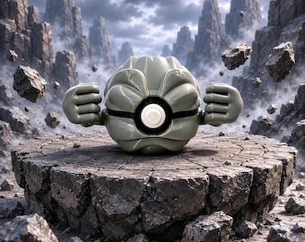 Geodude Creature Ball #0074 Fidget Clicker | 3D Printed Desk Toy | Gift for Collectors
