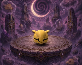 Bola de criaturas Drowzee n.° 0096, juguete antiestrés con clic / Juguete de escritorio impreso en 3D / Regalo para coleccionistas